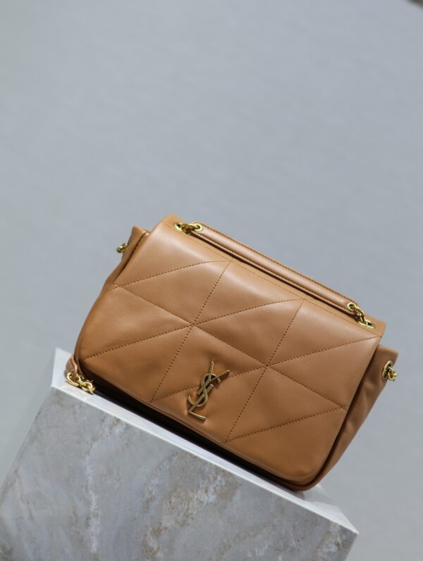 sy_no_DD3785BBA94F3854EA90AD117002D262_1 YSL Jamie Small Shoulder Bag – Brown Lambskin