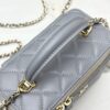sy_no_DD5BC9ED40647F23C981098AA84878C7_5 Chanel Vanity Case with Handle – Quilted Lambskin Chain Bag (Grey)