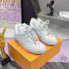 sy_no_DE0630A9F024D7001E9925B88BA62CDA_1 Louis Vuitton LV Trainer White Rainbow Monogram & Grey Retro Sneakers