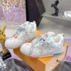 sy_no_DE0630A9F024D7001E9925B88BA62CDA_3 Louis Vuitton LV Trainer White Rainbow Monogram & Grey Retro Sneakers