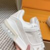 Louis Vuitton LV Trainer Maxi / LV Skate White & Cream Monogram Denim Sneakers