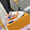 sy_no_DE85B6CE8E861434F7A78F8702FD9FDA_2 Louis Vuitton LV Trainer Orange, Blue & White Retro Sneakers