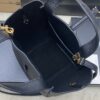 Bea Small Tote Bag – Black Textured Suede & Gold