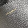 Bea Small Tote Bag – Black Textured Suede & Gold