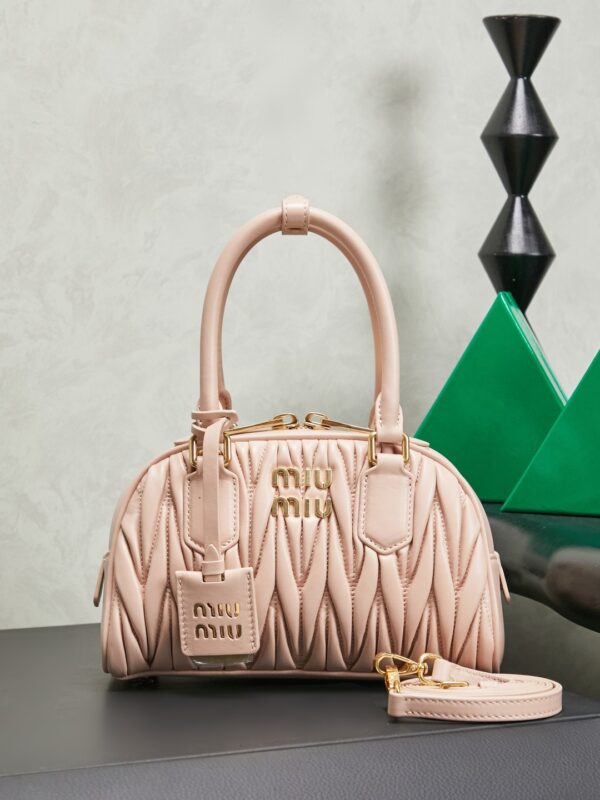 sy_no_DF6D7A0242DD2FFF27A2C7F93076F5E9_0 Miu Miu Mini Pleated Lambskin Bowling Bag (Handheld/Shoulder/Crossbody)