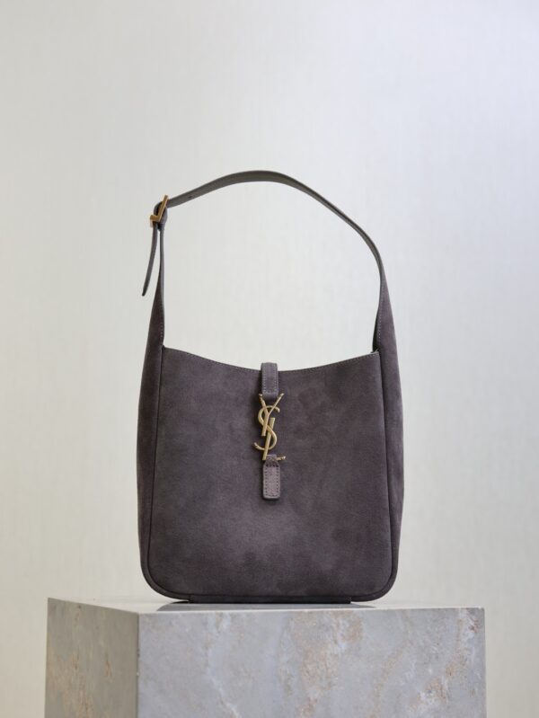 YSL Le 5 À 7 Shoulder Bag – Gray Suede