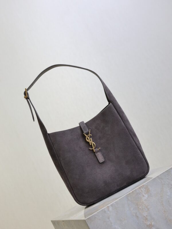 YSL Le 5 À 7 Shoulder Bag – Gray Suede