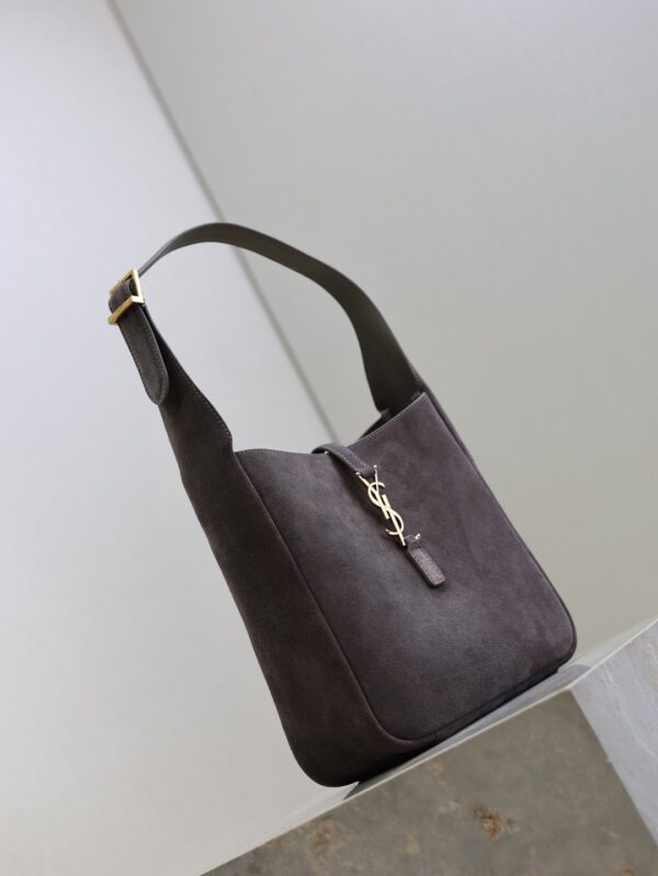 YSL Le 5 À 7 Shoulder Bag – Gray Suede