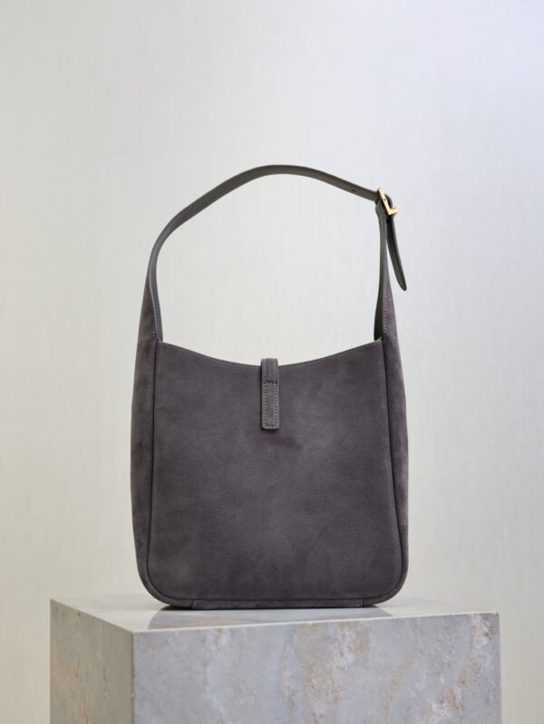 YSL Le 5 À 7 Shoulder Bag – Gray Suede