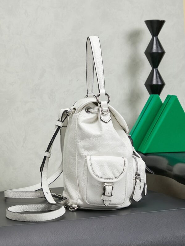 sy_no_DF75F3F66EEC35E4576DEB1BEE16ABEE_2 Miu Miu Medium Calfskin Backpack/Crossbody/Handbag with Crackled Finish