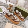 sy_no_DF7C8FECD0EA50EE29FDC48701604CED_2 Gucci Re-Web Mocha Brown GG Canvas Platform Sneakers