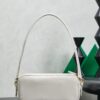 sy_no_DF936B28FC38E66F2B27DD806955A154_1 Chalk White Smooth Leather Rectangular Underarm Camera Bag