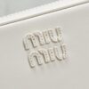 sy_no_DF936B28FC38E66F2B27DD806955A154_6 Chalk White Smooth Leather Rectangular Underarm Camera Bag