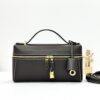 High-End L23 "Lunchbox" Style Cowhide Handbag/Shoulder Bag – Coffee Brown