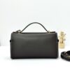 High-End L23 "Lunchbox" Style Cowhide Handbag/Shoulder Bag – Coffee Brown