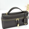 High-End L23 "Lunchbox" Style Cowhide Handbag/Shoulder Bag – Coffee Brown