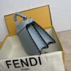 sy_no_DFE81DE7735433E77B86A6380BB13DF1_2 Blue Small Peekaboo ISeeU Textured Calfskin Handbag