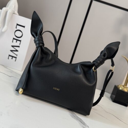 sy_no_E01024624672216773B5A27EB8708D33_0 Loewe Mini Scarf Bag – Smooth Calfskin Leather (Black)