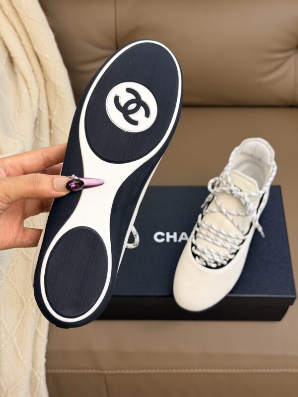 Chanel High-Top Sneakers in Ivory Suede & Knit