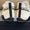 Chanel High-Top Sneakers in Ivory Suede & Knit