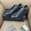 sy_no_E195AFA611CC3D538FC5EA334C79C1E0_4 Black Textured Leather Vibram® Lug-Sole Slip-On Sneakers