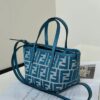 sy_no_E1A7C6FCF1E125B4C401696FDFF8B8E3_2 Fendi Mini Roll Bag – Blue Denim Jacquard