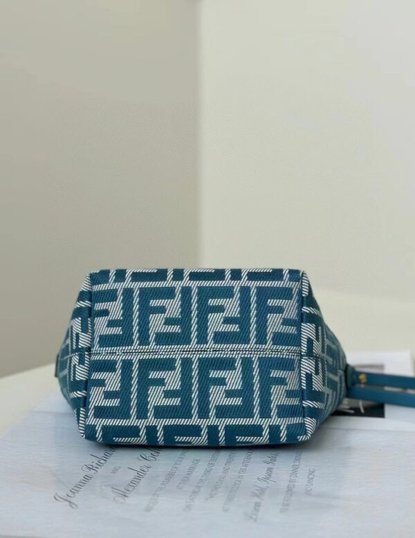 sy_no_E1A7C6FCF1E125B4C401696FDFF8B8E3_3 Fendi Mini Roll Bag – Blue Denim Jacquard