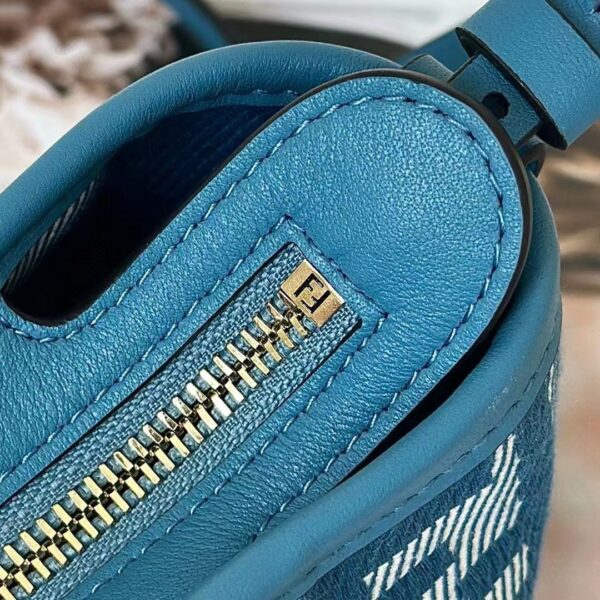 sy_no_E1A7C6FCF1E125B4C401696FDFF8B8E3_5 Fendi Mini Roll Bag – Blue Denim Jacquard