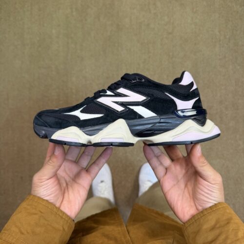 Black & Pink 9060 Retro Sneakers