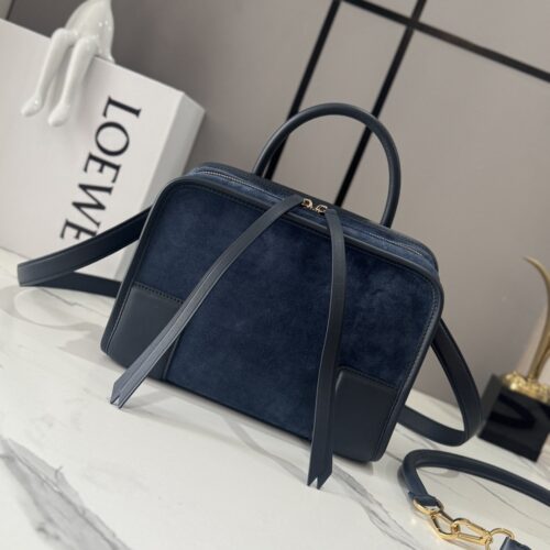 sy_no_E2F8DA8F8377ACD4766715DEE38E56CA_0 Loewe Small Amazona 180 Bag – Suede Calfskin Leather