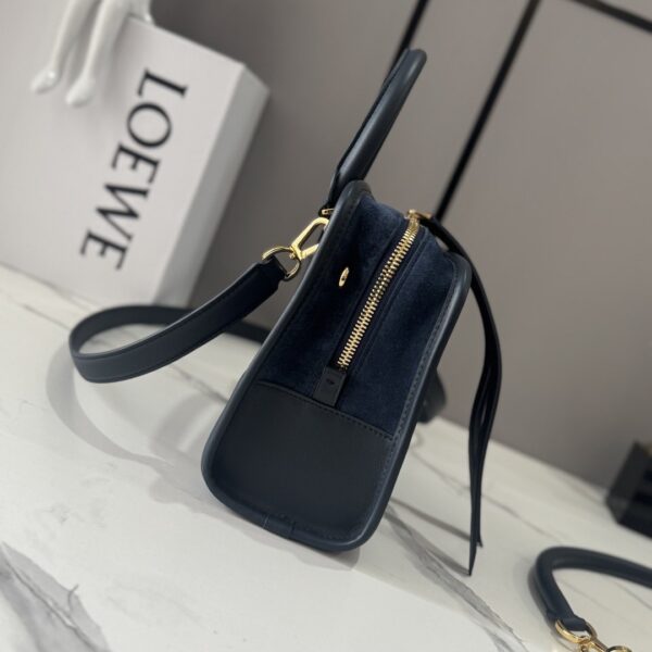 sy_no_E2F8DA8F8377ACD4766715DEE38E56CA_1 Loewe Small Amazona 180 Bag – Suede Calfskin Leather