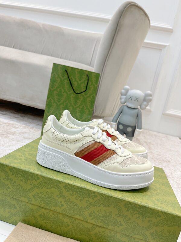sy_no_E3B77555F6631E605B3EBEA2AE5B11F9_0 Off-White GG Canvas Platform Sneakers