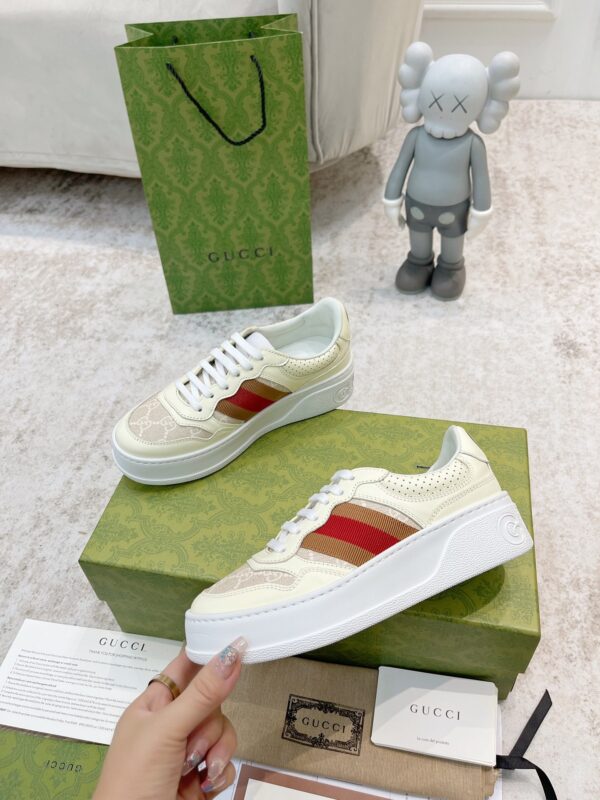 sy_no_E3B77555F6631E605B3EBEA2AE5B11F9_5 Off-White GG Canvas Platform Sneakers