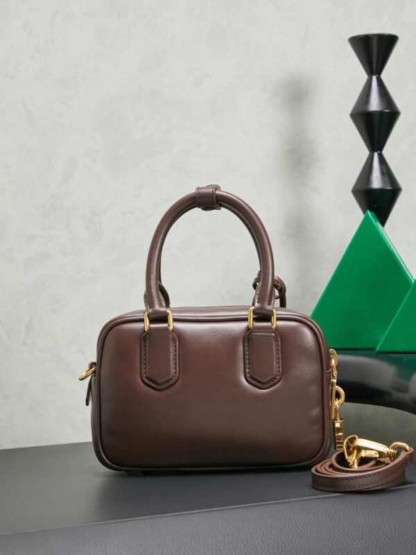 sy_no_E469FF055A964166A89C23521E2B7341_1 Miu Miu "Too Pretty" Bowling Bag – Small Leather Handbag / Crossbody Bag