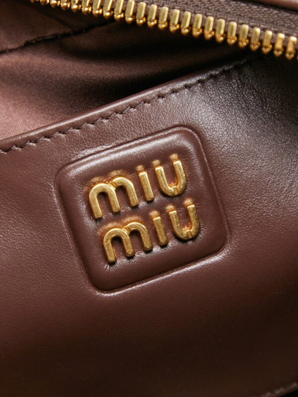 sy_no_E469FF055A964166A89C23521E2B7341_5 Miu Miu "Too Pretty" Bowling Bag – Small Leather Handbag / Crossbody Bag