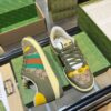 sy_no_E46A44524E5A7AFAE415DCE670A75CED_2 Olive Green Suede & Monogram Retro Sneakers