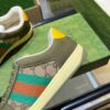 sy_no_E46A44524E5A7AFAE415DCE670A75CED_8 Olive Green Suede & Monogram Retro Sneakers