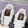 Louis Vuitton LV Trainer Maxi Burgundy & White Suede Sneakers