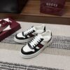 sy_no_E4F21EDBD509E86040858889F1B2E534_2 Gucci Re-Web Sneaker in Black & White Leather with White Sole
