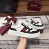 sy_no_E4F21EDBD509E86040858889F1B2E534_5 Gucci Re-Web Sneaker in Black & White Leather with White Sole