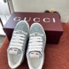 Gucci Screener GG Denim Sneaker in Light Blue