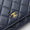 sy_no_E5B422A69AA49A374FD6F968BDBEE3DF_4 Deep Blue Quilted Textured Calfskin WOC Chain Wallet
