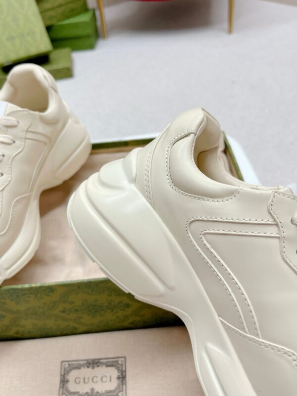 sy_no_E6E22C15A7144F701AD72E69E987799D_6 Gucci Rhyton Leather Sneaker in Off-White