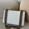 Valentino Garavani Vain Women's Crocodile-Embossed Leather Chain Shoulder Bag