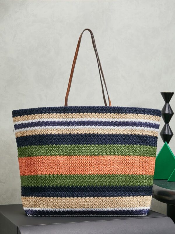 Miu Miu Women's Large Woven Fabric Tote/Shoulder Bag