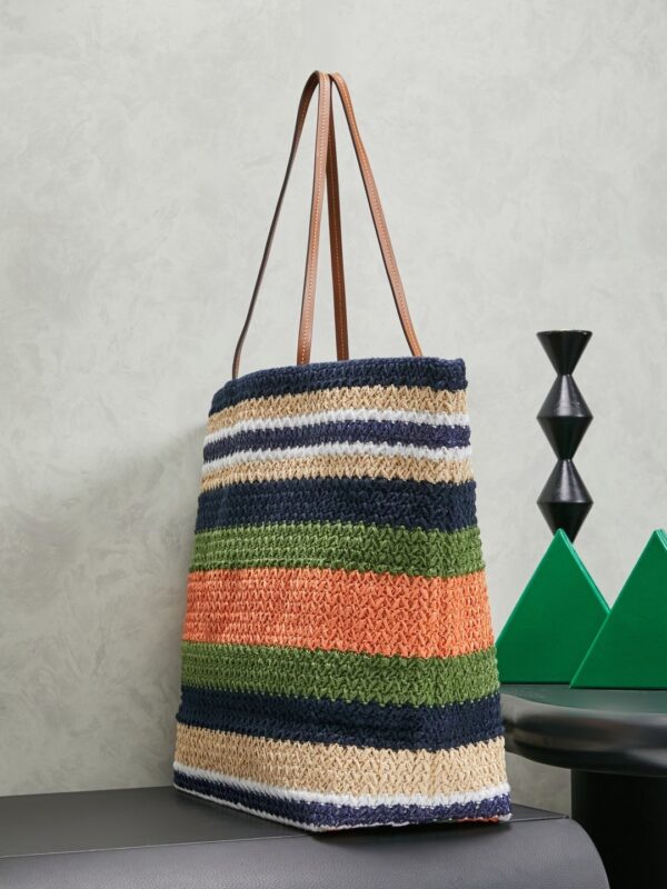 Miu Miu Women's Large Woven Fabric Tote/Shoulder Bag