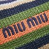 Miu Miu Women's Large Woven Fabric Tote/Shoulder Bag