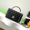 sy_no_E86097B63585D81DE3C58DD756A8153A_0 Chanel Trendy CC Lambskin Bag with Crystal-Embellished Clasp (Shoulder/Crossbody/Top-Handle)