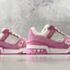 sy_no_E87ABA6548506BCA737634341C6A5E9D_5 Louis Vuitton LV Trainer Pink Monogram Denim & White Leather Retro Sneakers