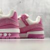 sy_no_E87ABA6548506BCA737634341C6A5E9D_7 Louis Vuitton LV Trainer Pink Monogram Denim & White Leather Retro Sneakers